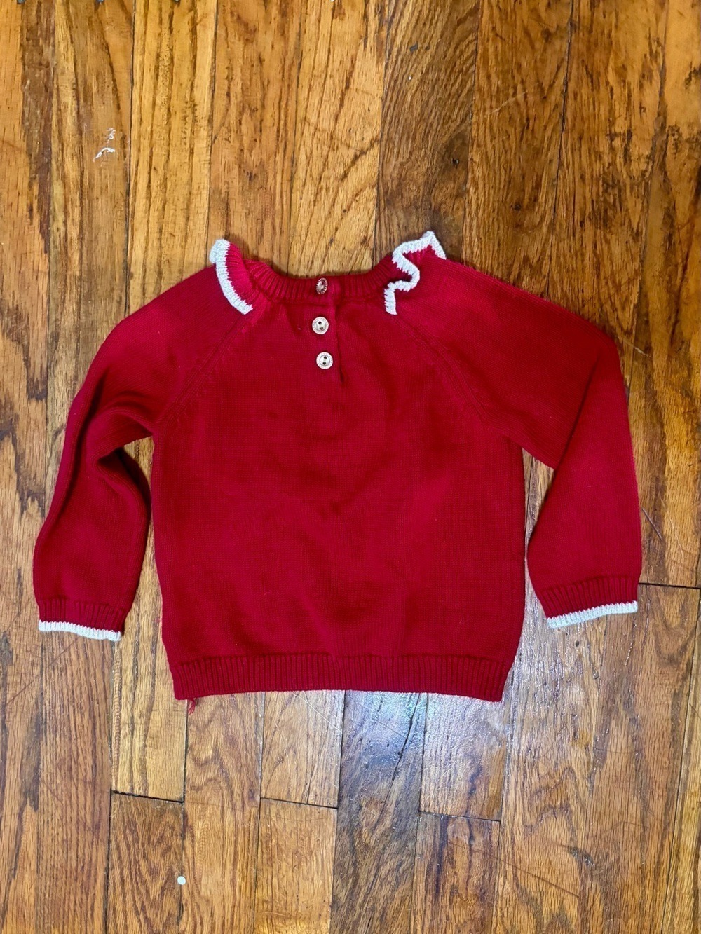 Tahari Baby 2 Piece Holiday Babydoll Top & Knit Sweater Set 12M - Picture 4 of 12